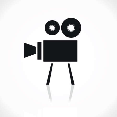 movie camera iconのイラスト素材