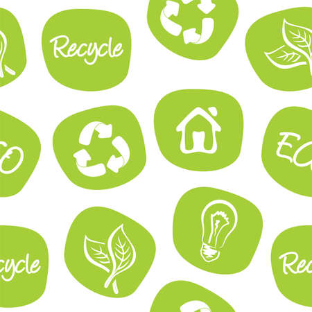 green environment and recycle backgroundのイラスト素材