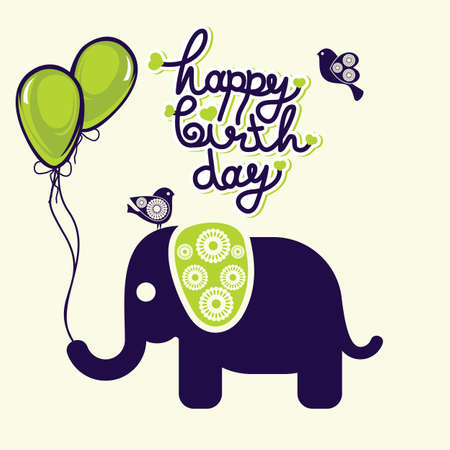 happy birthday cardのイラスト素材