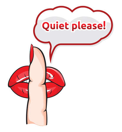 Silent please signのイラスト素材