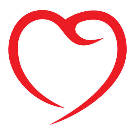 Red heartのイラスト素材