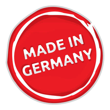 Rubber stamp - Made in Germanyのイラスト素材