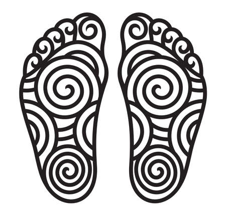 foot symbolのイラスト素材