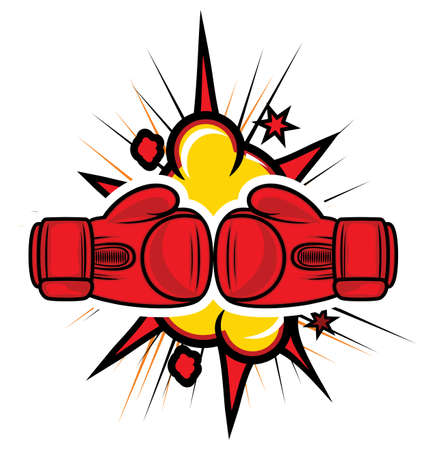 boxing gloves strike boxing gloves strike