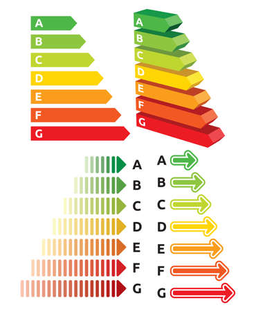 Energy efficiency ratingのイラスト素材