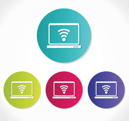 Wireless network iconのイラスト素材