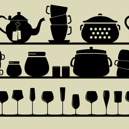 kitchen backgroundのイラスト素材