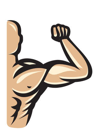 Bodybuilderのイラスト素材