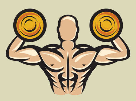 Bodybuilderのイラスト素材