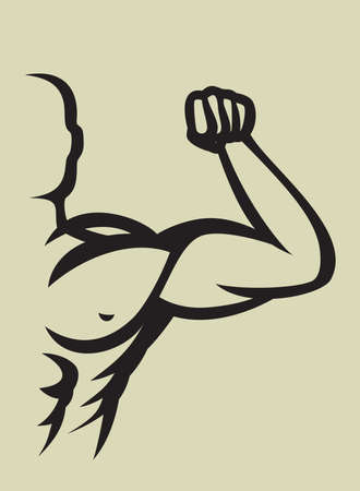 Bodybuilderのイラスト素材