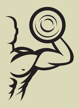 Bodybuilderのイラスト素材