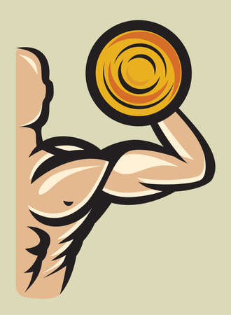 Bodybuilderのイラスト素材