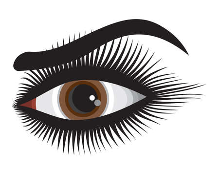 Beautiful woman eyeのイラスト素材