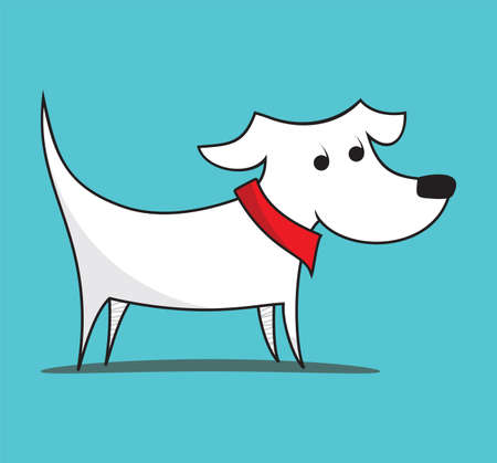 Dog illustrationのイラスト素材