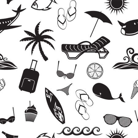 Summer patternのイラスト素材