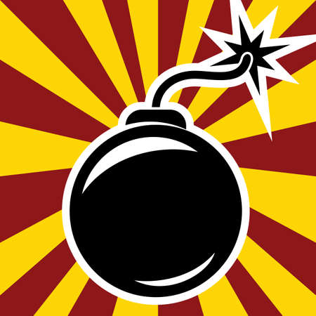 retro bombのイラスト素材