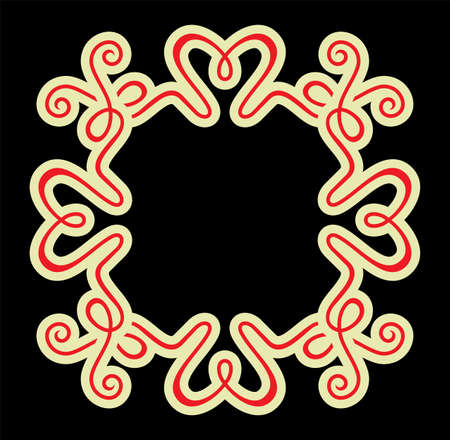 calligraphy ornamental decorative frameのイラスト素材