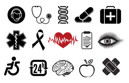 medical iconsのイラスト素材