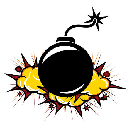 retro bombのイラスト素材