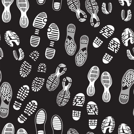 imprint soles shoes patternのイラスト素材