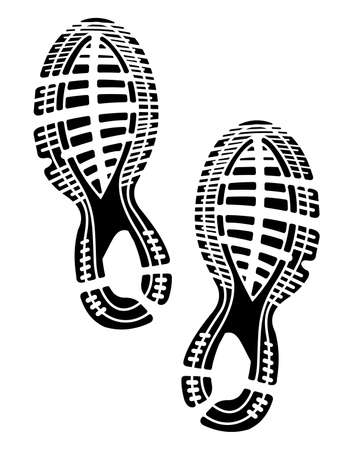 imprint soles shoes - sneakersのイラスト素材