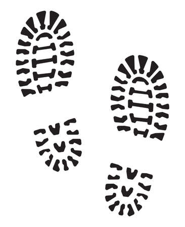 imprint soles shoes - sneakersのイラスト素材