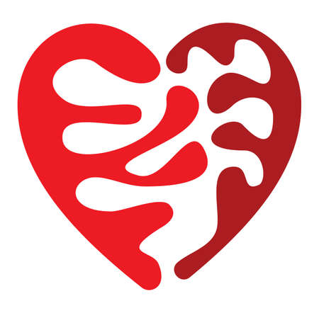 Red heartのイラスト素材