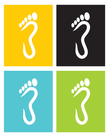 foot symbolのイラスト素材
