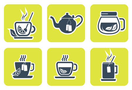 Tea icons setのイラスト素材