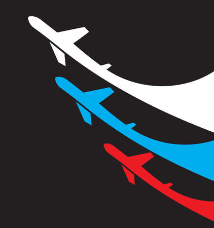 Airplanes Russia backgroundのイラスト素材