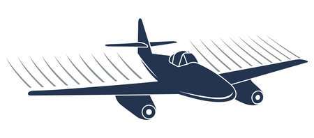 Flying airplaneのイラスト素材