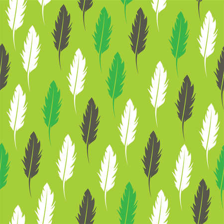 Vintage feather seamless patternのイラスト素材