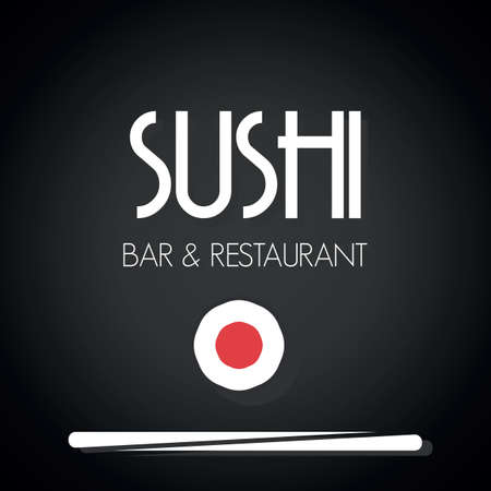 Sushi menu card templateのイラスト素材