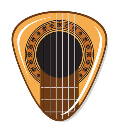 guitar pickのイラスト素材
