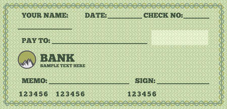 Blank checkのイラスト素材