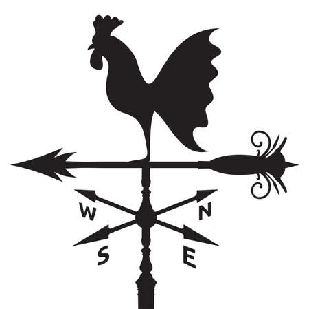 rooster weather vaneのイラスト素材