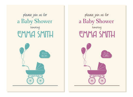 Baby shower invitationのイラスト素材