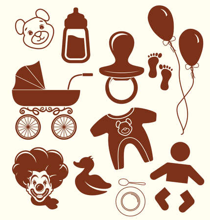 baby iconsのイラスト素材
