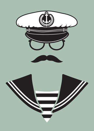 Navy captainのイラスト素材