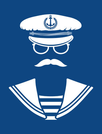 Navy captainのイラスト素材