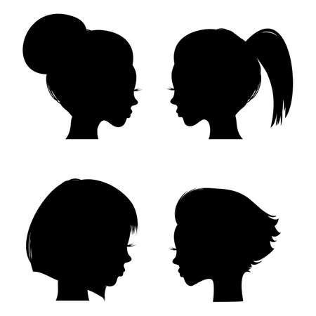 hairstyle setのイラスト素材