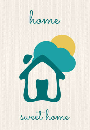 Home sweet homeのイラスト素材