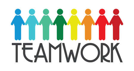 Teamwork cardのイラスト素材