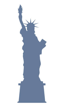 Statue of liberty simple iconのイラスト素材