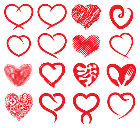 Big heart collectionのイラスト素材
