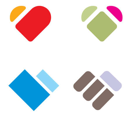 Heart setのイラスト素材