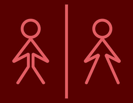 Toilet sign - wc sign