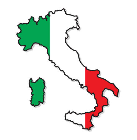 Italy mapのイラスト素材