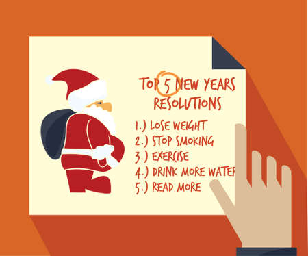 New years resolutionのイラスト素材