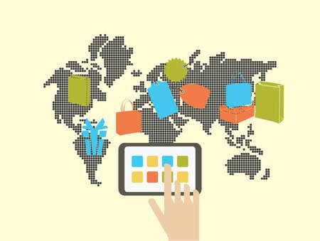 Internet Shopping Conceptのイラスト素材